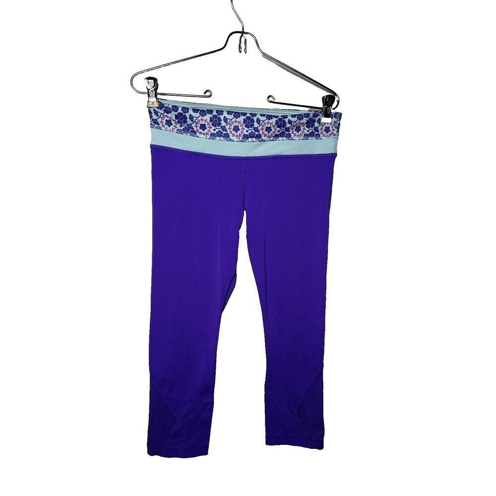 Lululemon Run: Inspire Crop II Power Purple/Twiggy Printed Power Purple 6